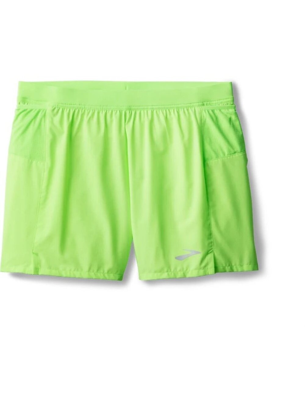 Brooks Journey 5" Short Men's Running Drawstring Neo Limeade Size XL Pocket